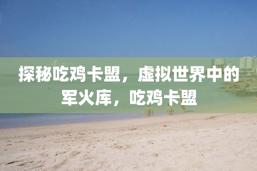 探秘吃鸡卡盟，虚拟世界中的军火库，吃鸡卡盟