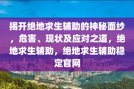揭开绝地求生辅助的神秘面纱，危害、现状及应对之道，绝地求生辅助，绝地求生辅助稳定官网