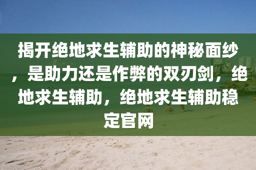 揭开绝地求生辅助的神秘面纱，是助力还是作弊的双刃剑，绝地求生辅助，绝地求生辅助稳定官网