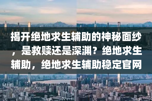 揭开绝地求生辅助的神秘面纱，是救赎还是深渊？绝地求生辅助，绝地求生辅助稳定官网