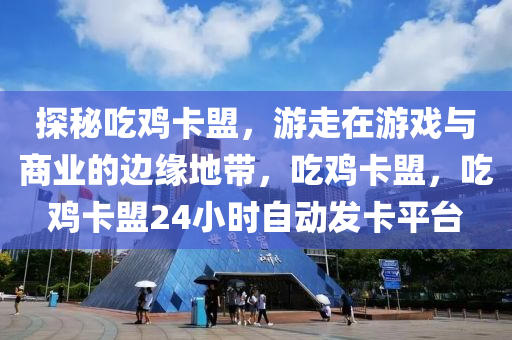 探秘吃鸡卡盟，游走在游戏与商业的边缘地带，吃鸡卡盟，吃鸡卡盟24小时自动发卡平台