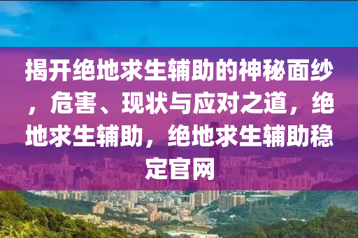 揭开绝地求生辅助的神秘面纱，危害、现状与应对之道，绝地求生辅助，绝地求生辅助稳定官网