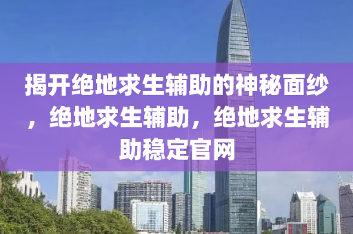 揭开绝地求生辅助的神秘面纱，绝地求生辅助，绝地求生辅助稳定官网