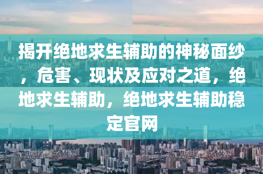 揭开绝地求生辅助的神秘面纱，危害、现状及应对之道，绝地求生辅助，绝地求生辅助稳定官网