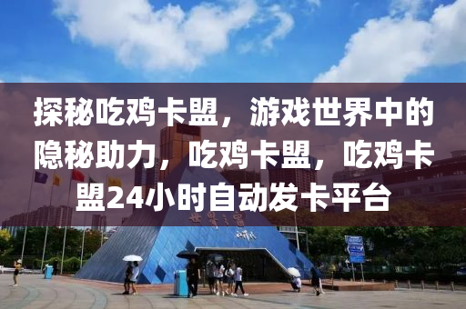 探秘吃鸡卡盟，游戏世界中的隐秘助力，吃鸡卡盟，吃鸡卡盟24小时自动发卡平台