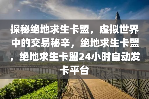 探秘绝地求生卡盟，虚拟世界中的交易秘辛，绝地求生卡盟，绝地求生卡盟24小时自动发卡平台