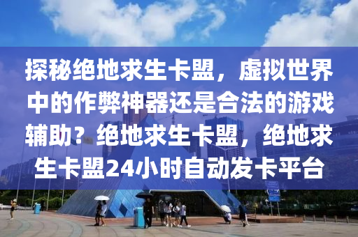 探秘绝地求生卡盟，虚拟世界中的作弊神器还是合法的游戏辅助？绝地求生卡盟，绝地求生卡盟24小时自动发卡平台