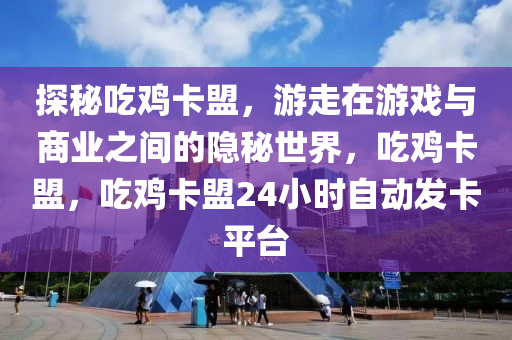 探秘吃鸡卡盟，游走在游戏与商业之间的隐秘世界，吃鸡卡盟，吃鸡卡盟24小时自动发卡平台