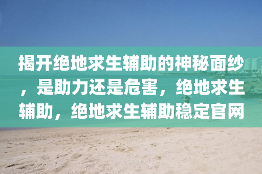 揭开绝地求生辅助的神秘面纱，是助力还是危害，绝地求生辅助，绝地求生辅助稳定官网