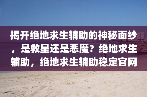 揭开绝地求生辅助的神秘面纱，是救星还是恶魔？绝地求生辅助，绝地求生辅助稳定官网