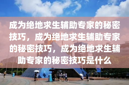 成为绝地求生辅助专家的秘密技巧，成为绝地求生辅助专家的秘密技巧，成为绝地求生辅助专家的秘密技巧是什么