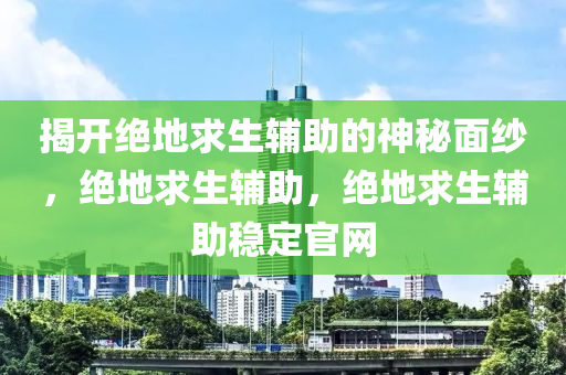 揭开绝地求生辅助的神秘面纱，绝地求生辅助，绝地求生辅助稳定官网