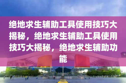 绝地求生辅助工具使用技巧大揭秘，绝地求生辅助工具使用技巧大揭秘，绝地求生辅助功能