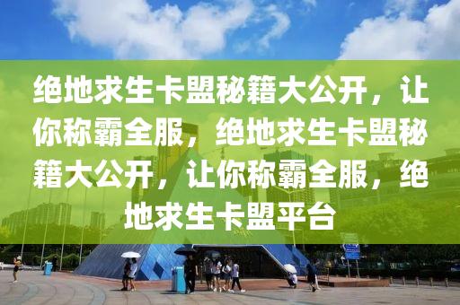绝地求生卡盟秘籍大公开，让你称霸全服，绝地求生卡盟秘籍大公开，让你称霸全服，绝地求生卡盟平台