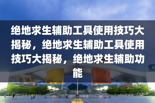 绝地求生辅助工具使用技巧大揭秘，绝地求生辅助工具使用技巧大揭秘，绝地求生辅助功能