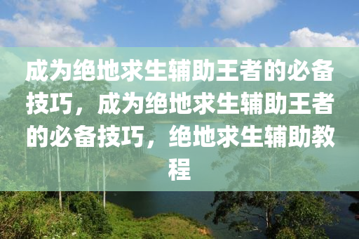 成为绝地求生辅助王者的必备技巧，成为绝地求生辅助王者的必备技巧，绝地求生辅助教程