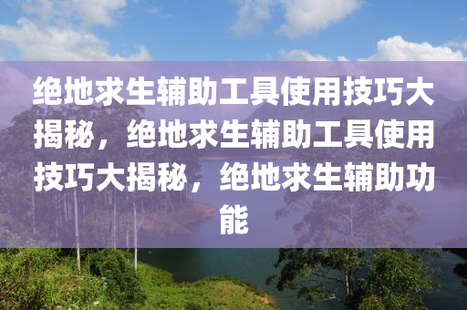 绝地求生辅助工具使用技巧大揭秘，绝地求生辅助工具使用技巧大揭秘，绝地求生辅助功能