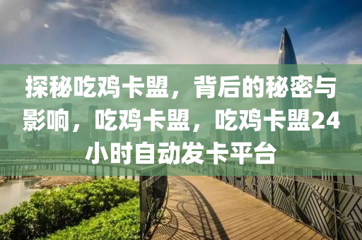 探秘吃鸡卡盟，背后的秘密与影响，吃鸡卡盟，吃鸡卡盟24小时自动发卡平台