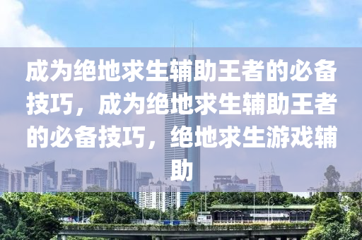 成为绝地求生辅助王者的必备技巧，成为绝地求生辅助王者的必备技巧，绝地求生游戏辅助