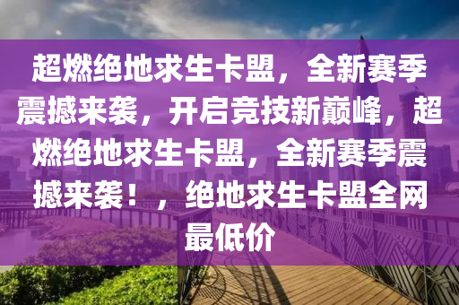 超燃绝地求生卡盟，全新赛季震撼来袭，开启竞技新巅峰，超燃绝地求生卡盟，全新赛季震撼来袭！，绝地求生卡盟全网最低价