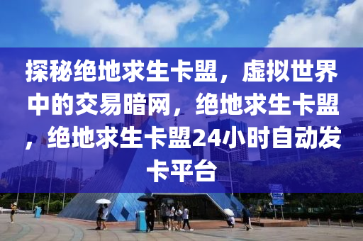 探秘绝地求生卡盟，虚拟世界中的交易暗网，绝地求生卡盟，绝地求生卡盟24小时自动发卡平台