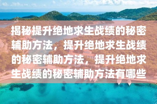 揭秘提升绝地求生战绩的秘密辅助方法，提升绝地求生战绩的秘密辅助方法，提升绝地求生战绩的秘密辅助方法有哪些