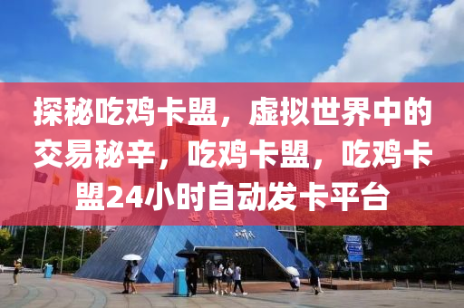 探秘吃鸡卡盟，虚拟世界中的交易秘辛，吃鸡卡盟，吃鸡卡盟24小时自动发卡平台