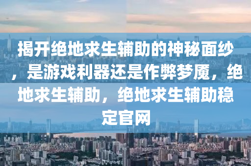 揭开绝地求生辅助的神秘面纱，是游戏利器还是作弊梦魇，绝地求生辅助，绝地求生辅助稳定官网