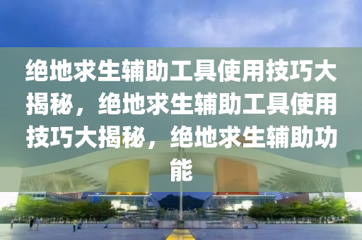 绝地求生辅助工具使用技巧大揭秘，绝地求生辅助工具使用技巧大揭秘，绝地求生辅助功能