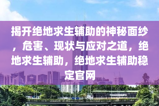 揭开绝地求生辅助的神秘面纱，危害、现状与应对之道，绝地求生辅助，绝地求生辅助稳定官网