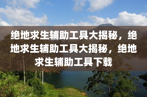 绝地求生辅助工具大揭秘，绝地求生辅助工具大揭秘，绝地求生辅助工具下载