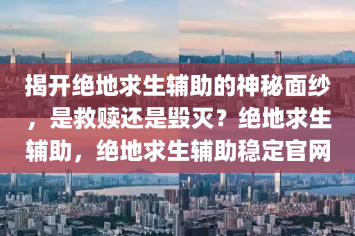 揭开绝地求生辅助的神秘面纱，是救赎还是毁灭？绝地求生辅助，绝地求生辅助稳定官网