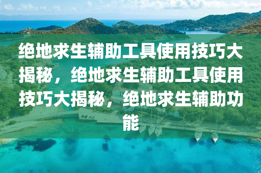 绝地求生辅助工具使用技巧大揭秘，绝地求生辅助工具使用技巧大揭秘，绝地求生辅助功能