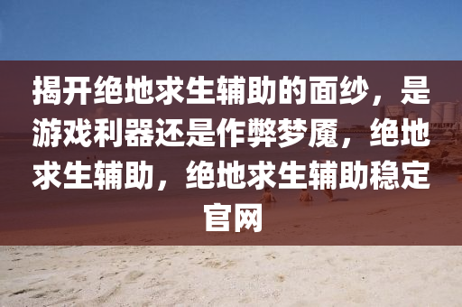 揭开绝地求生辅助的面纱，是游戏利器还是作弊梦魇，绝地求生辅助，绝地求生辅助稳定官网
