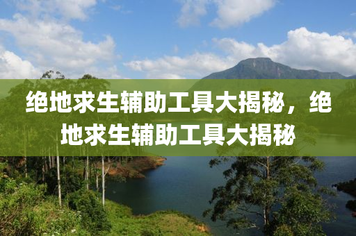 绝地求生辅助工具大揭秘，绝地求生辅助工具大揭秘