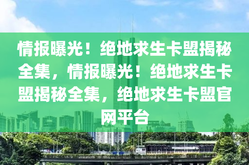 情报曝光！绝地求生卡盟揭秘全集，情报曝光！绝地求生卡盟揭秘全集，绝地求生卡盟官网平台