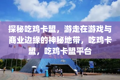 探秘吃鸡卡盟，游走在游戏与商业边缘的神秘地带，吃鸡卡盟，吃鸡卡盟平台