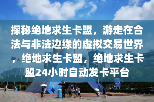 探秘绝地求生卡盟，游走在合法与非法边缘的虚拟交易世界，绝地求生卡盟，绝地求生卡盟24小时自动发卡平台