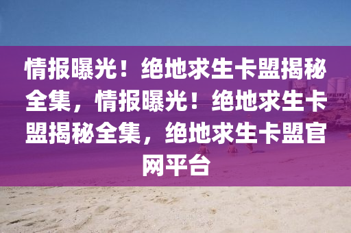 情报曝光！绝地求生卡盟揭秘全集，情报曝光！绝地求生卡盟揭秘全集，绝地求生卡盟官网平台
