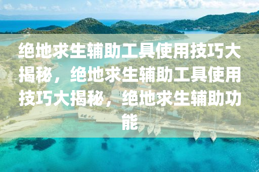 绝地求生辅助工具使用技巧大揭秘，绝地求生辅助工具使用技巧大揭秘，绝地求生辅助功能